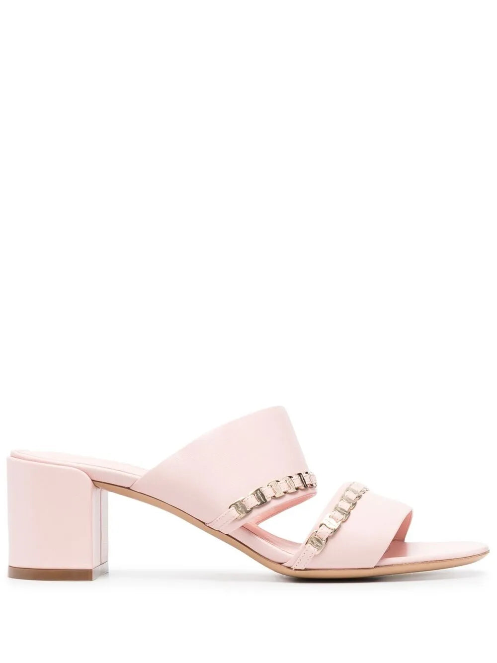 Ferragamo Vara Chain Sandal — Pink