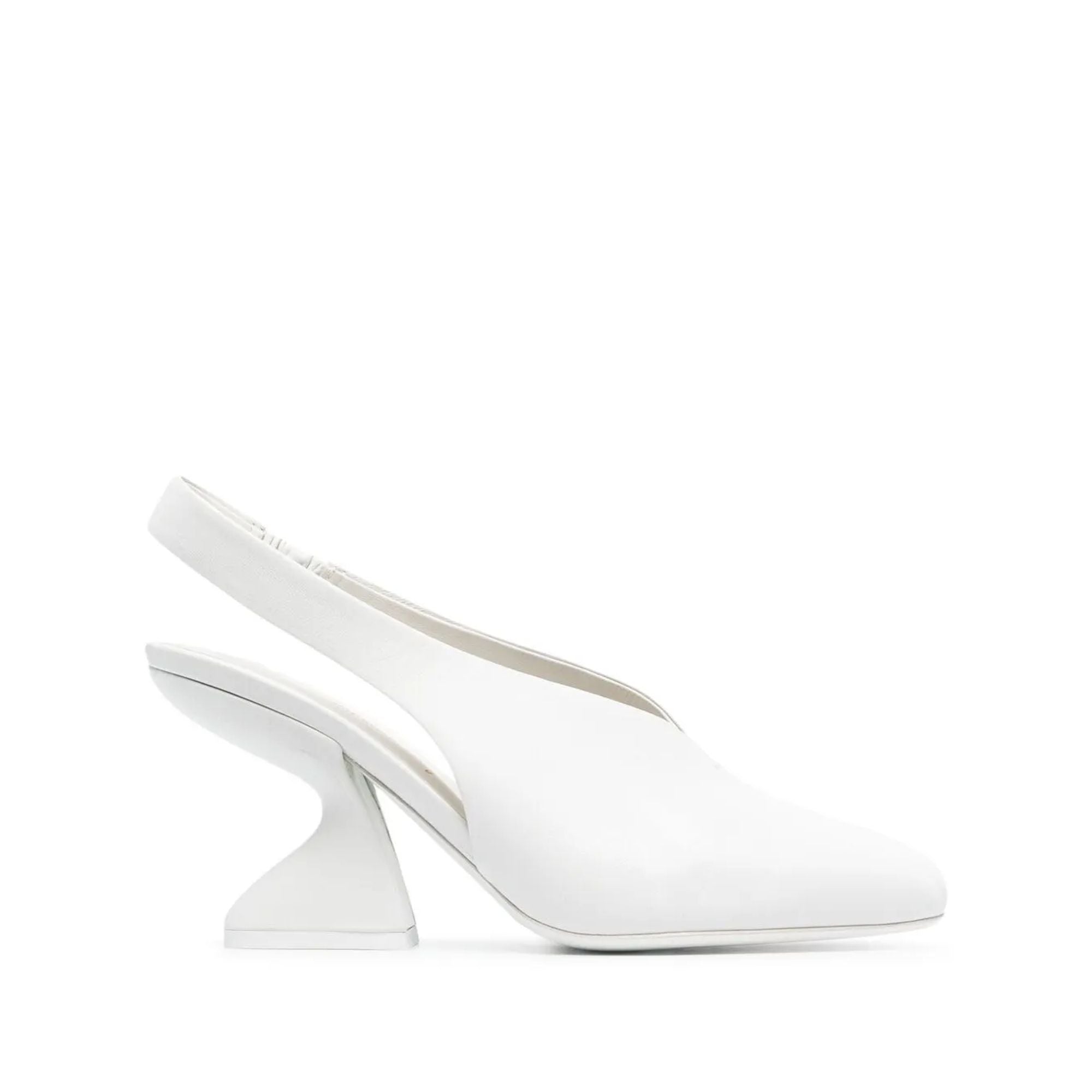 Ferragamo Slingback Pump — White