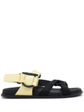 Ferragamo Gancini Sandals — Yellow