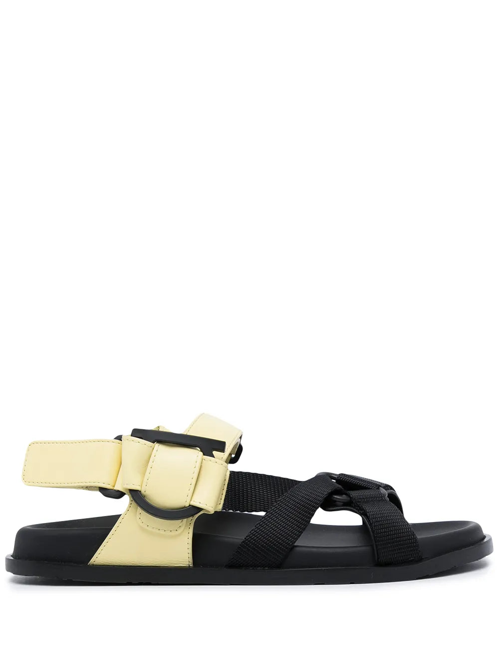 Ferragamo Gancini Sandals — Yellow