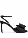 Ferragamo Heel Sandal — Black