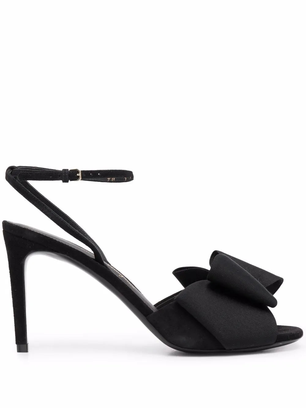 Ferragamo Heel Sandal — Black