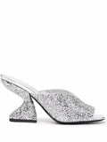 Ferragamo Sansu Mule Heel — Silver