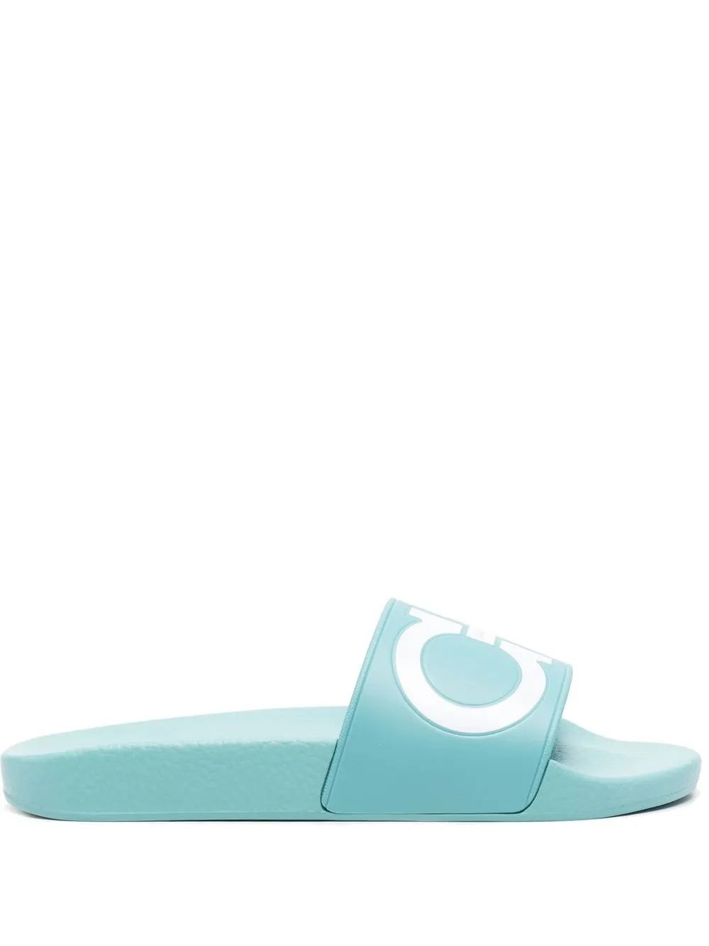 Ferragamo Gancini-Print Slide — Blue