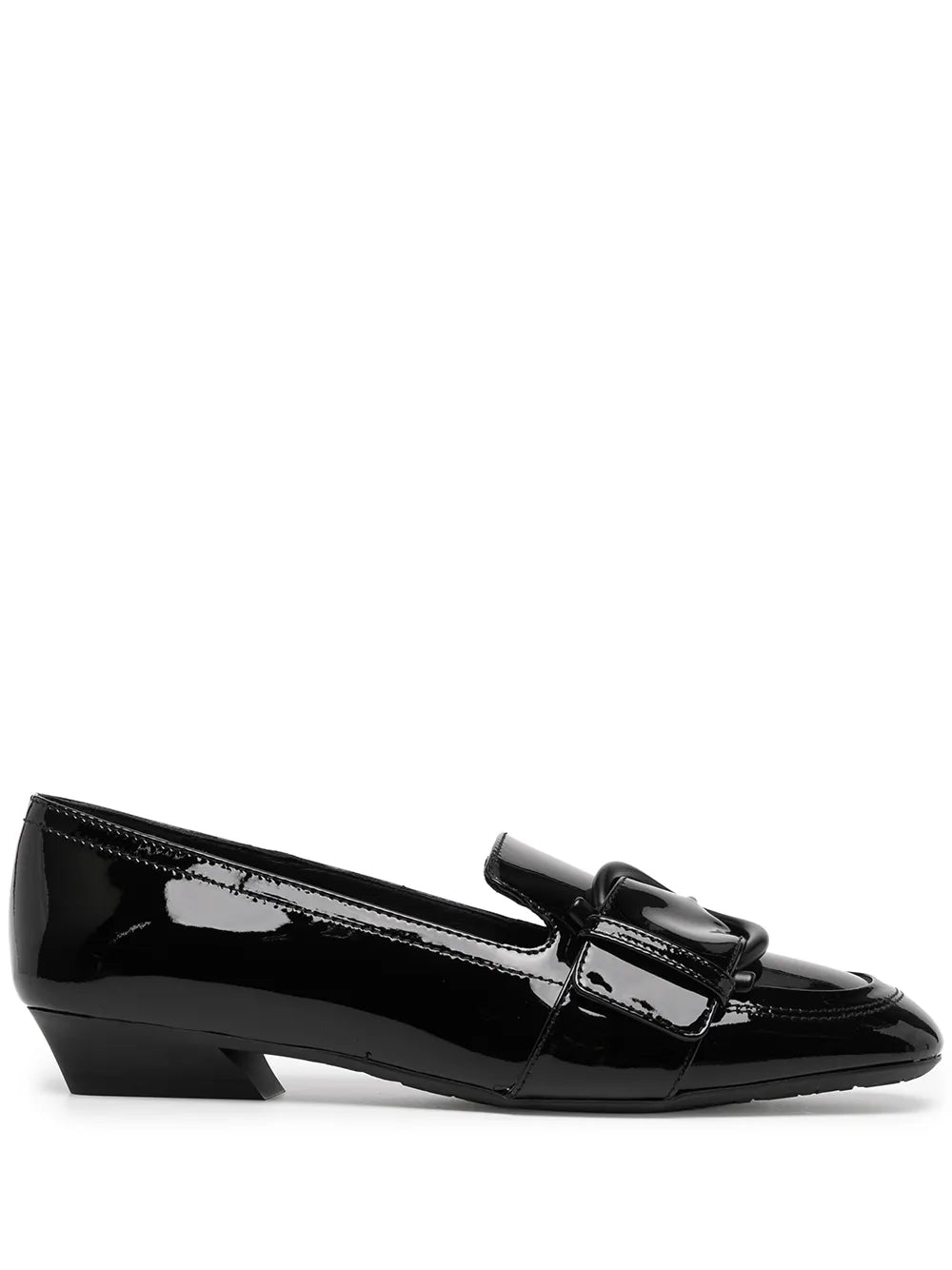 Ferragamo Patent Leather Loafer — Black