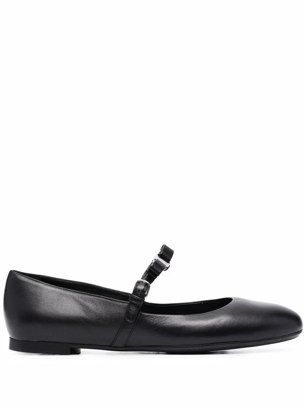 Ferragamo Lizz Flat — Black