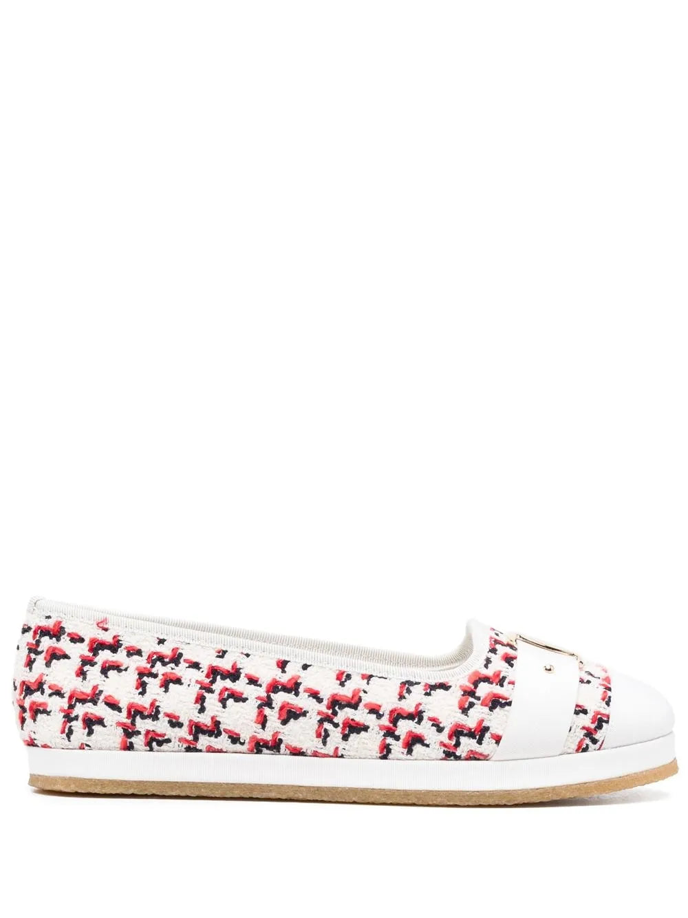Ferragamo Kacy Flat — White