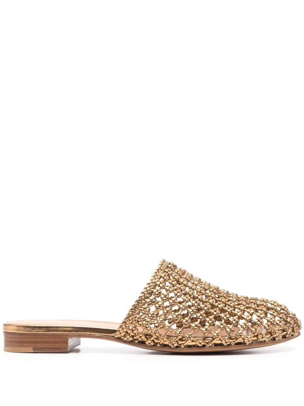 Ferragamo Ellas Mule — Gold