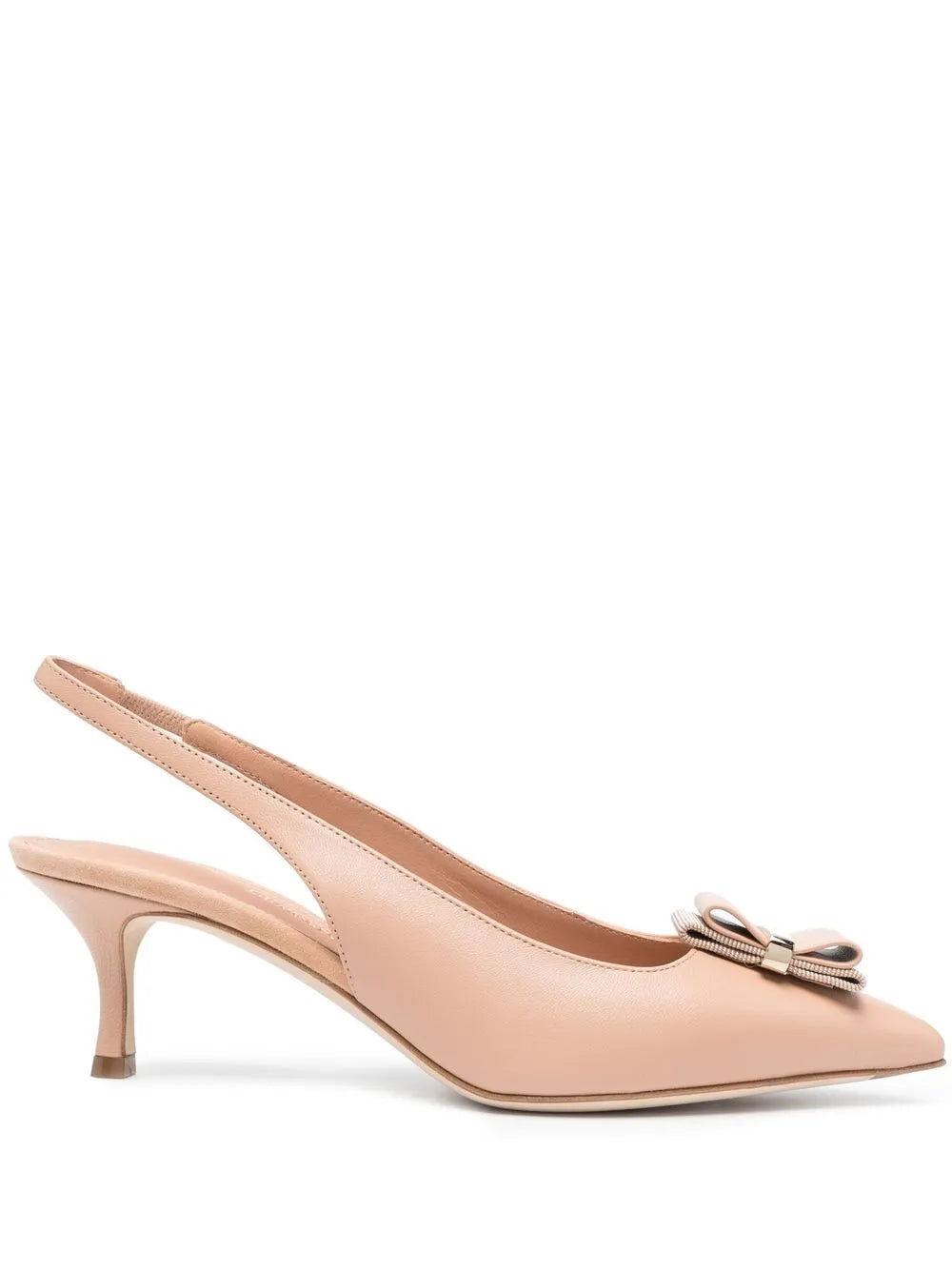 Ferragamo Willis Slingback Heel — Beige