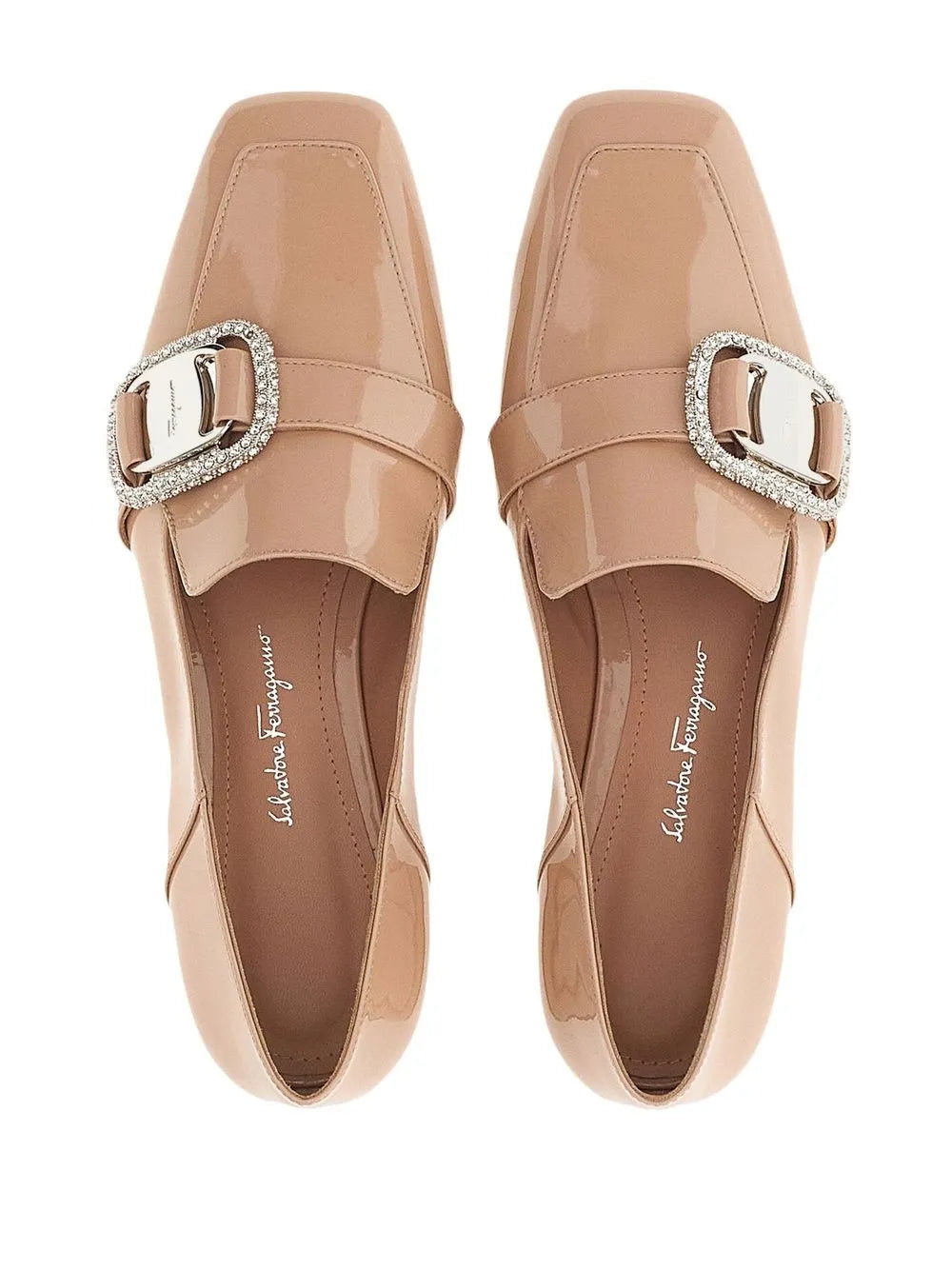 Ferragamo Vara Loafer — Beige