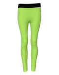 Women's Nylon Stretch Leggings Green Elastane