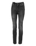 Women's Dark Gray Audrey Cotton Skinny Denim Jeans Elastane Clothing