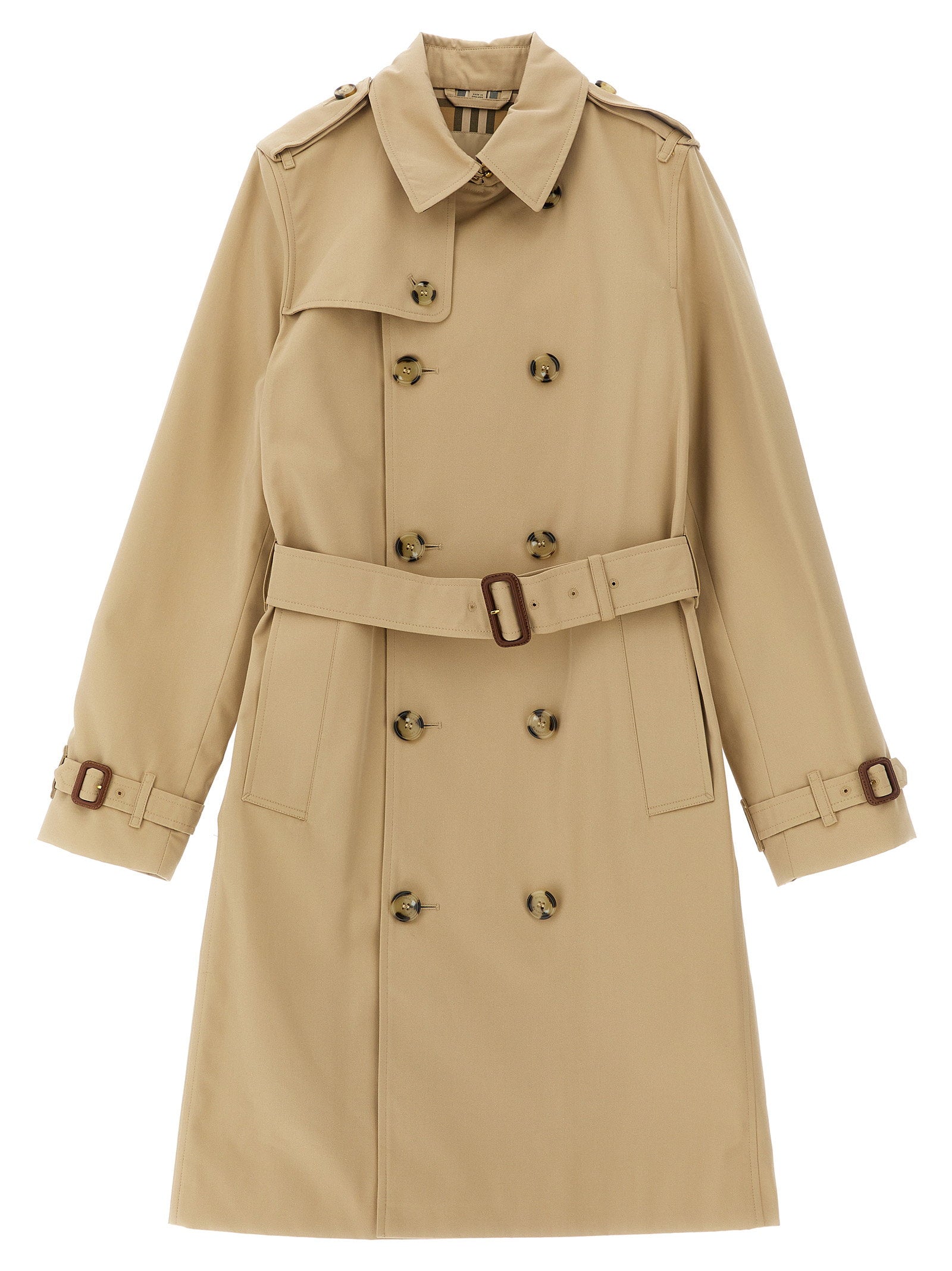 Burberry Mayfair Trench Coat — Beige