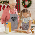 Delantal de cocina personalizado multicolor para niños y adultos con nombre y bolsillo delantero Regalo de cumpleaños para los amantes de la cocina en familia