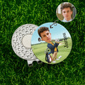 Cara Personalizada Cartoon Character Golf Ball Marker Magnético Hat Clip con Nombre Birthday Game Day Gift for Golf Player