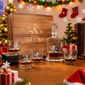 Decantador de whisky personalizado con nombre e inicial Regalo de Navidad para hombres amantes del whisky