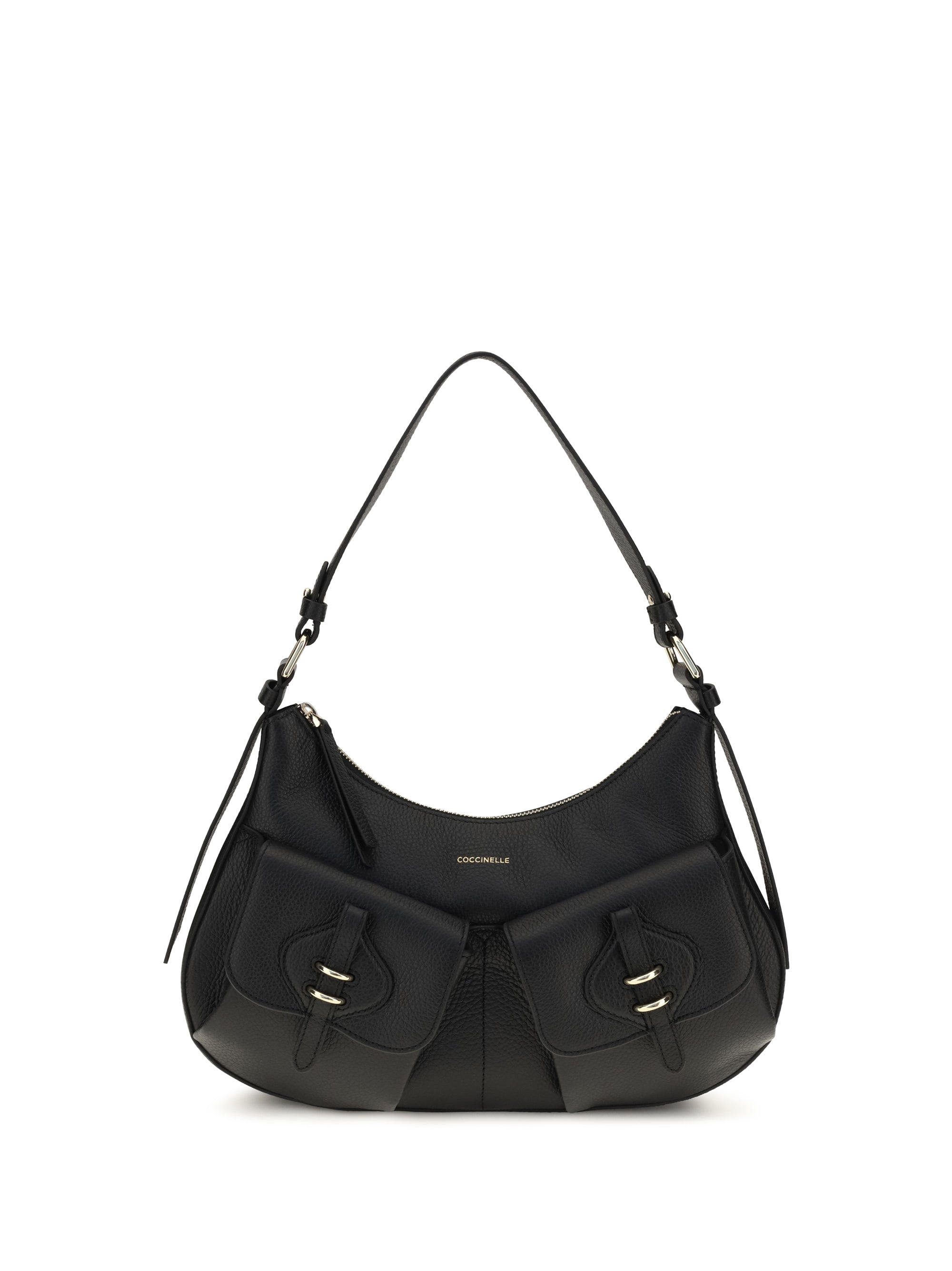 Coccinelle Boheme Shoulder Bag — Black