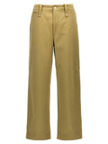 Burberry Cotton Trousers — Khaki