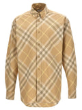Burberry Check Shirt — Beige