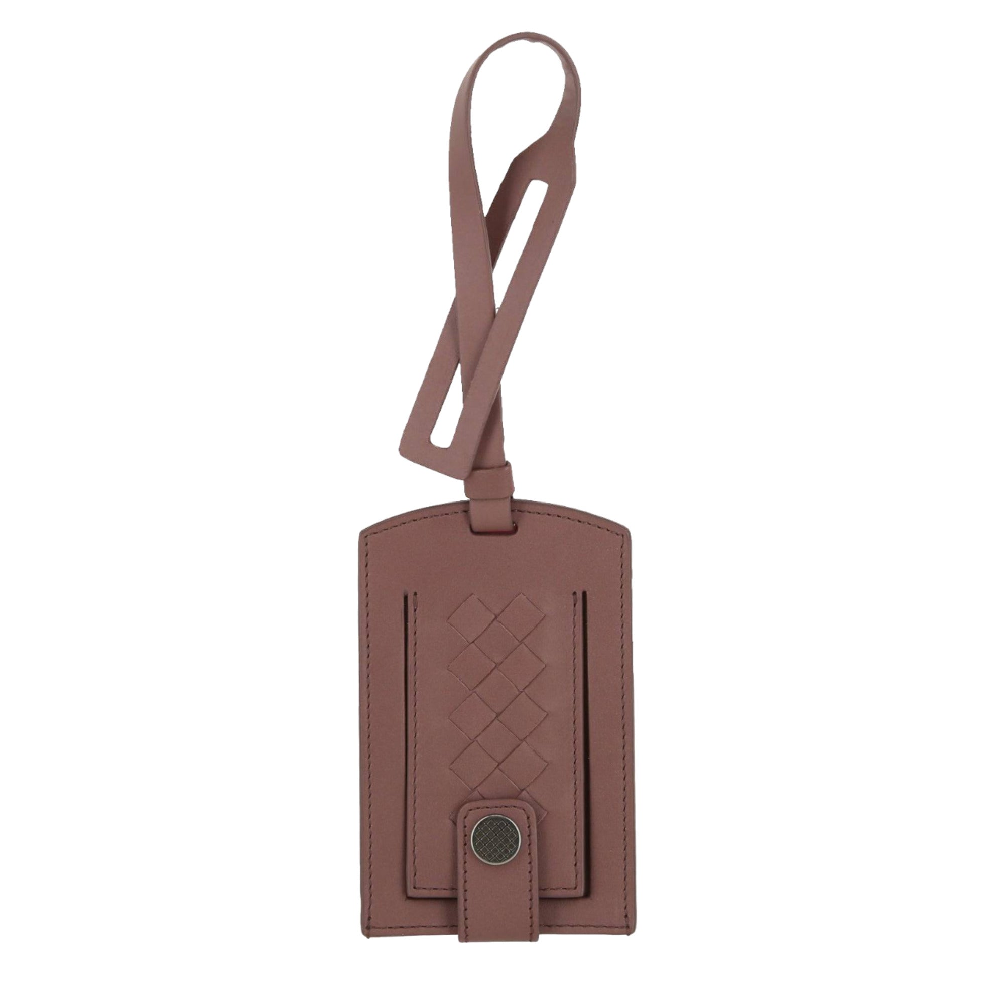 Bottega Veneta Intrecciato Quilted Leather Card Case — Brown