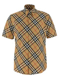 Burberry Burberry Check Cotton Poplin Shirt — Beige