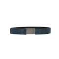 Bottega Veneta Intrecciato Woven Leather Belt — Blue