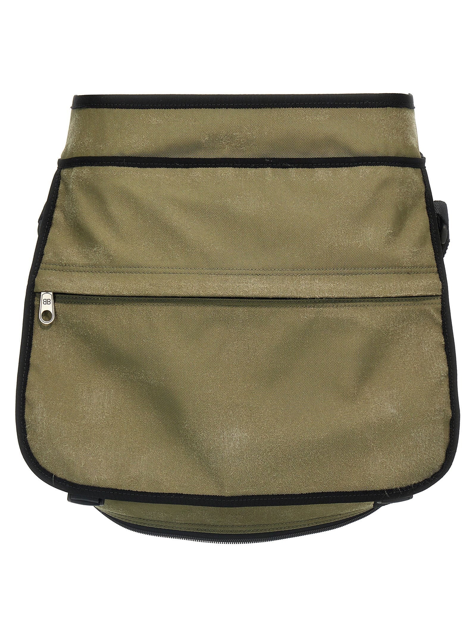 Balenciaga Backpack Trompe L'Oeil Mini Skirt — Olive