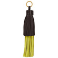 Bottega Veneta Lambskin Leather Tassel Key Charm — Black