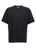 Burberry Logo-Embroidered T-shirt — Black