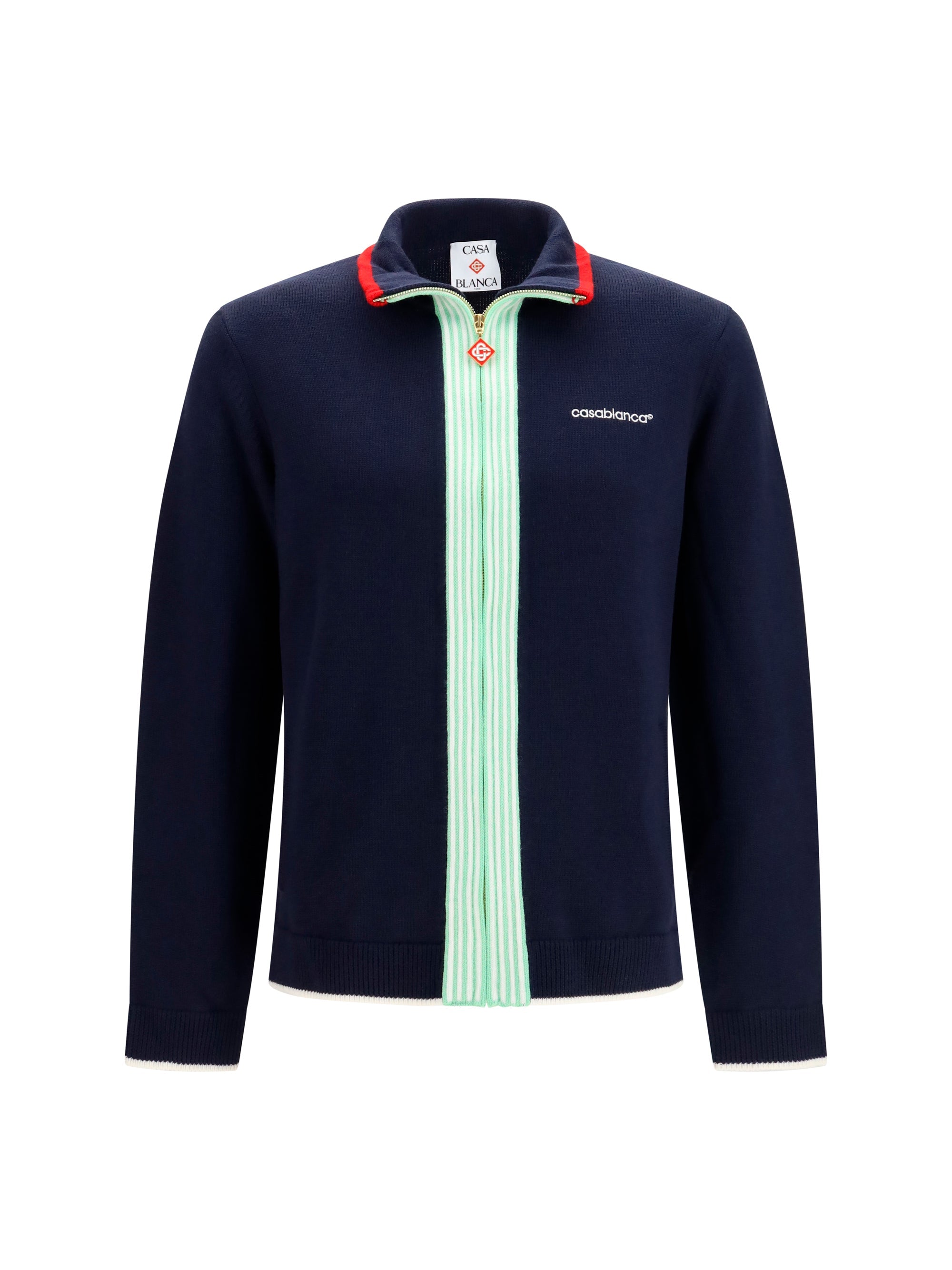 Casablanca Merino Wool Jacket — Navy