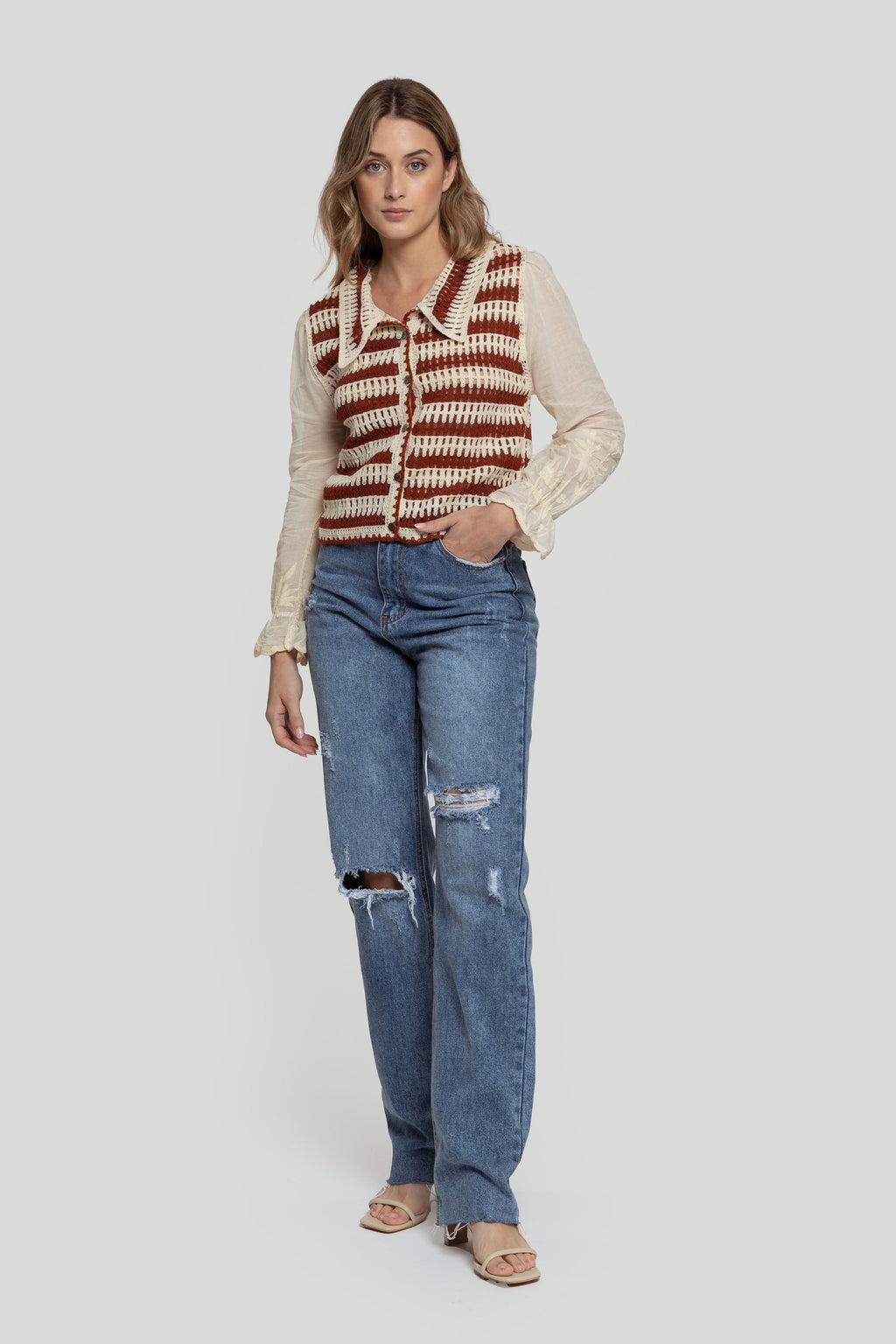 CARDIGAN  COMBINADO