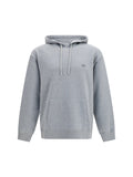 Valentino VLogo Embroidered Cotton Hoodie — Gray