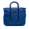 Vitello Trimmed Tessuto Satchel
