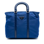 Vitello Trimmed Tessuto Satchel