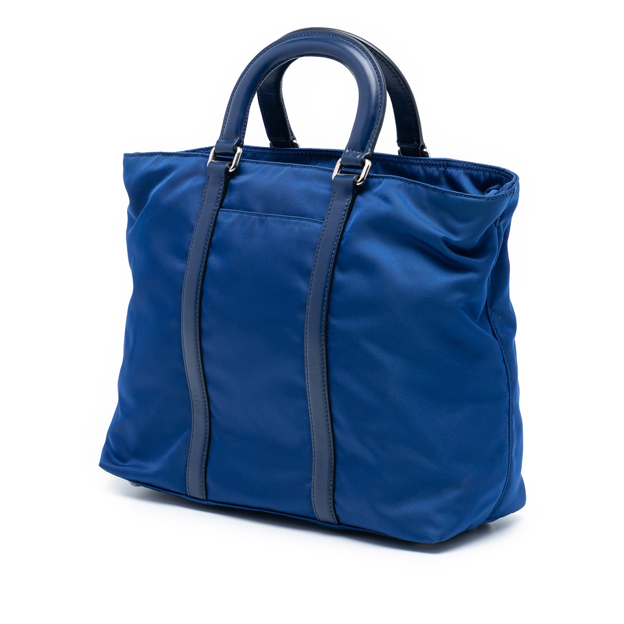 Vitello Trimmed Tessuto Satchel
