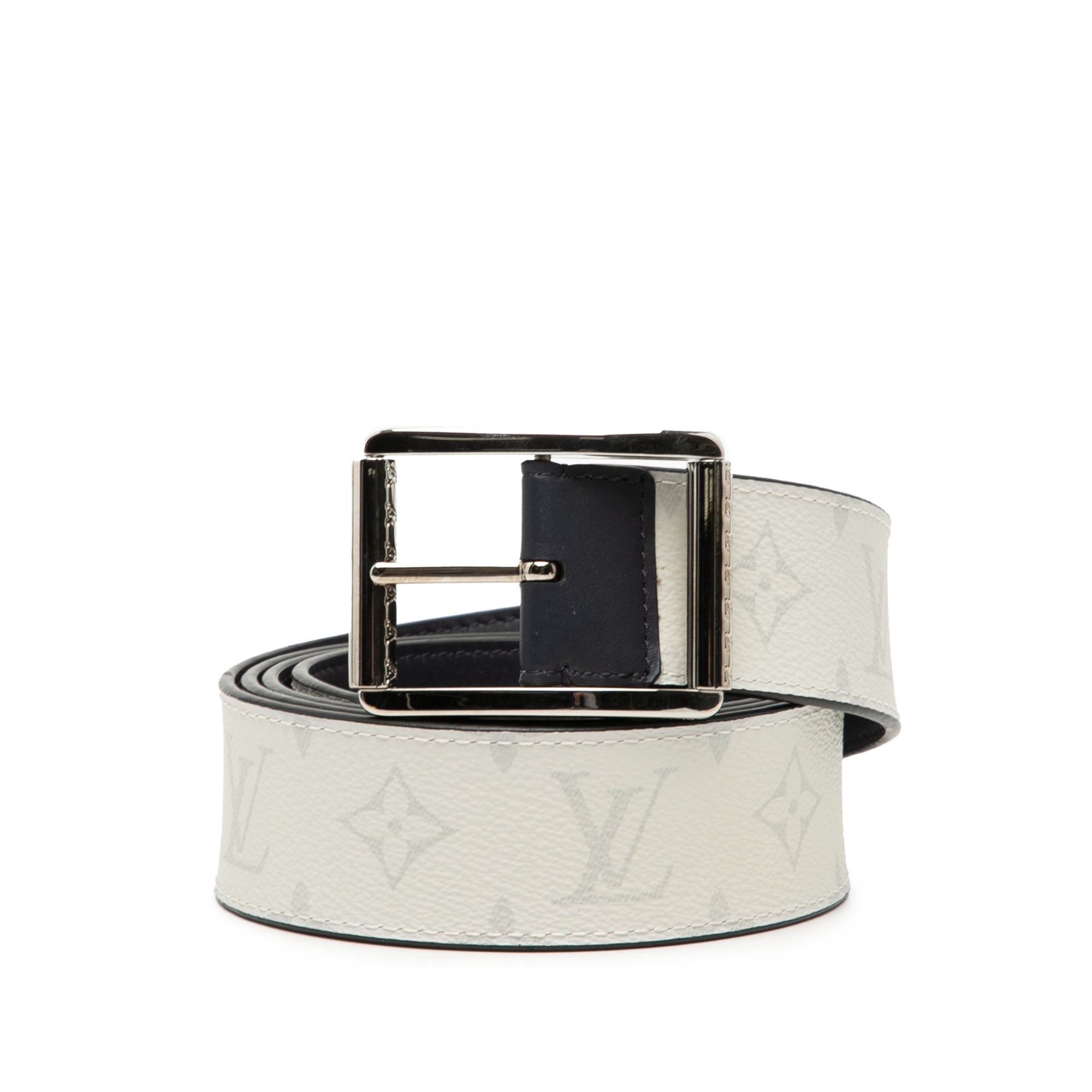 Monogram and Leather Reverso Reversible Belt