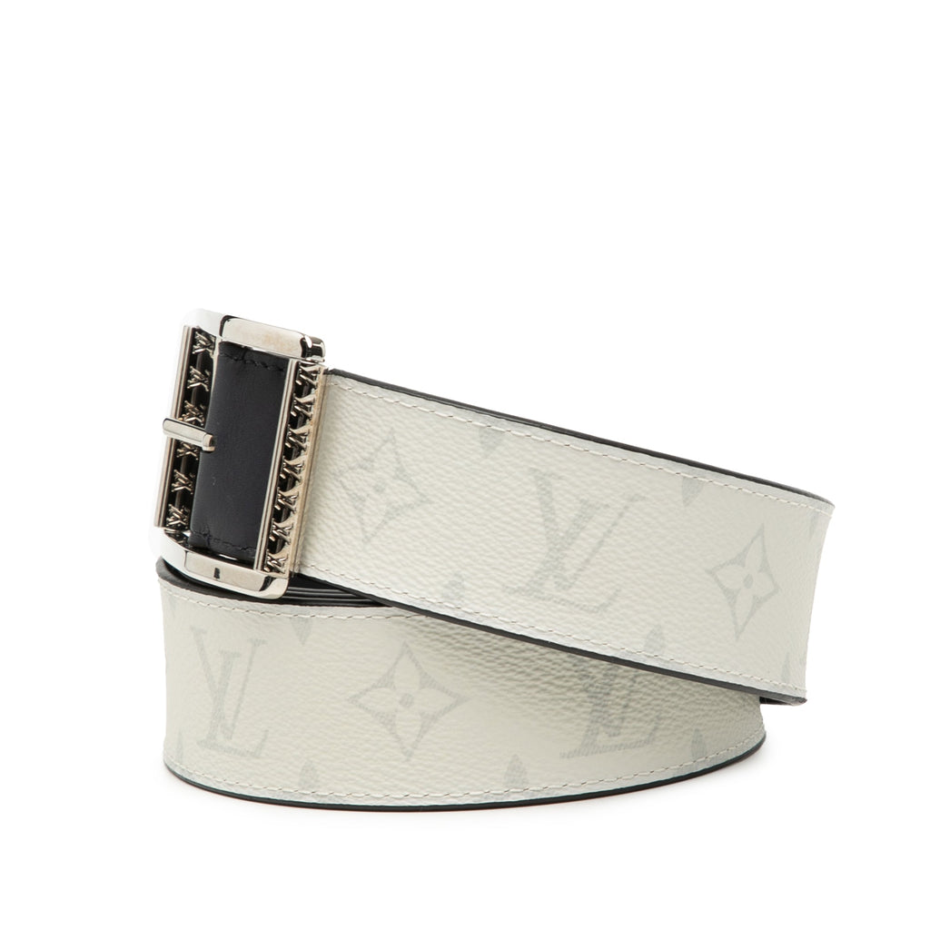 Monogram and Leather Reverso Reversible Belt