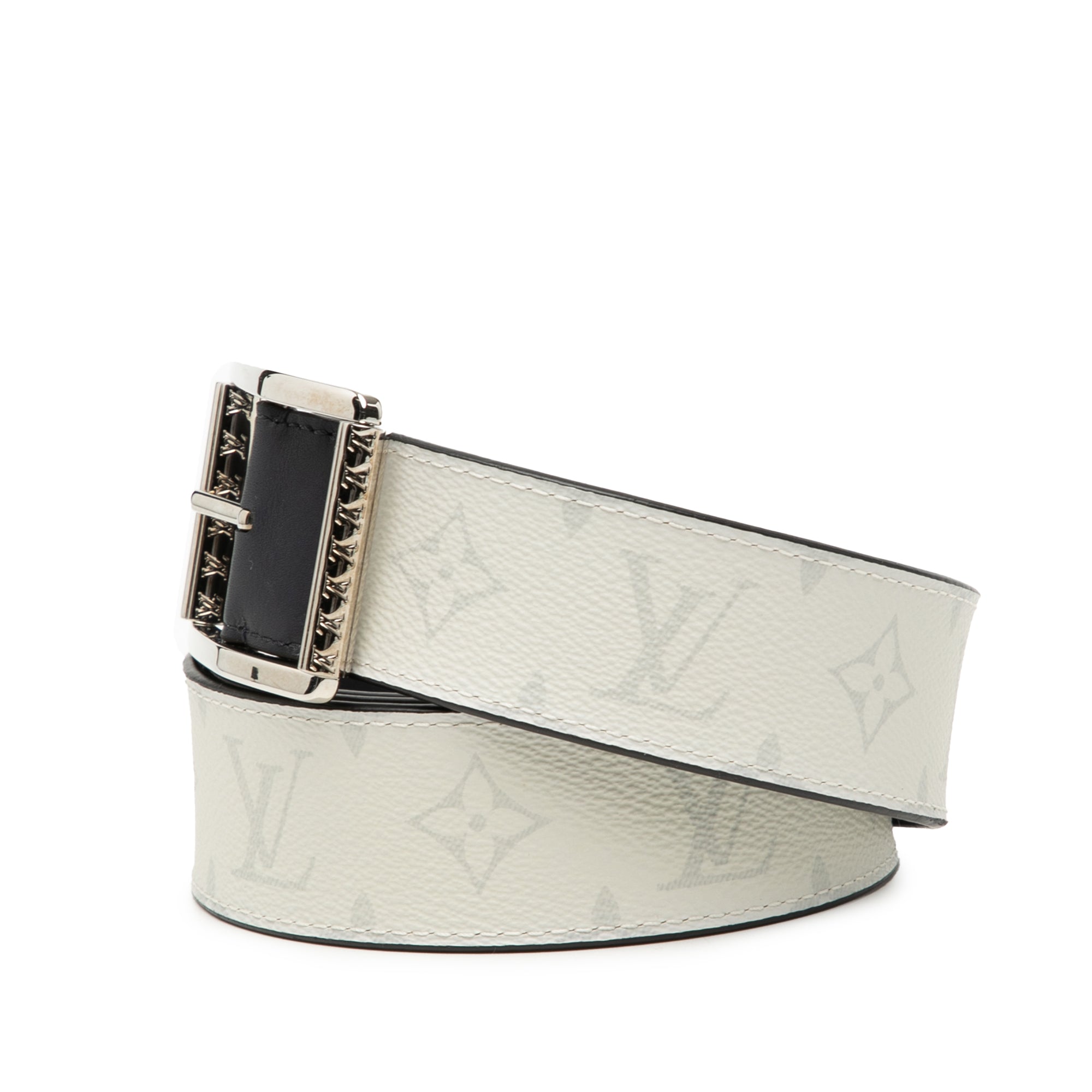 Monogram and Leather Reverso Reversible Belt