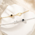Pulsera personalizada con iniciales micro-talladas Proyección de fotos con 100 idiomas Te quiero Joyería delicada Aniversario Cumpleaños Regalo para mujer