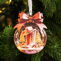 Adorno de acrílico personalizado con nombre Botas vaqueras del oeste rosa Decoración del árbol de Navidad Regalo para amiga vaquera
