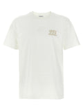 Burberry Logo-Embroidered Organic Cotton T-Shirt — White