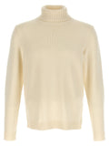 Zanone Wool Turtleneck Turtleneck Sweater — Cream