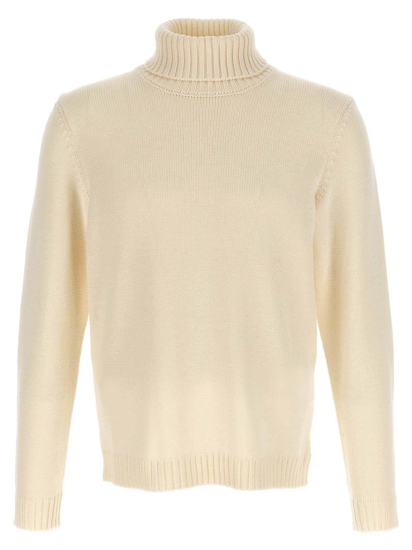 Zanone Wool Turtleneck Turtleneck Sweater — Cream