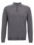 Zanone Virgin Wool Polo Shirt — Grey