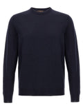 Zanone Flexwool Wool Sweater — Navy