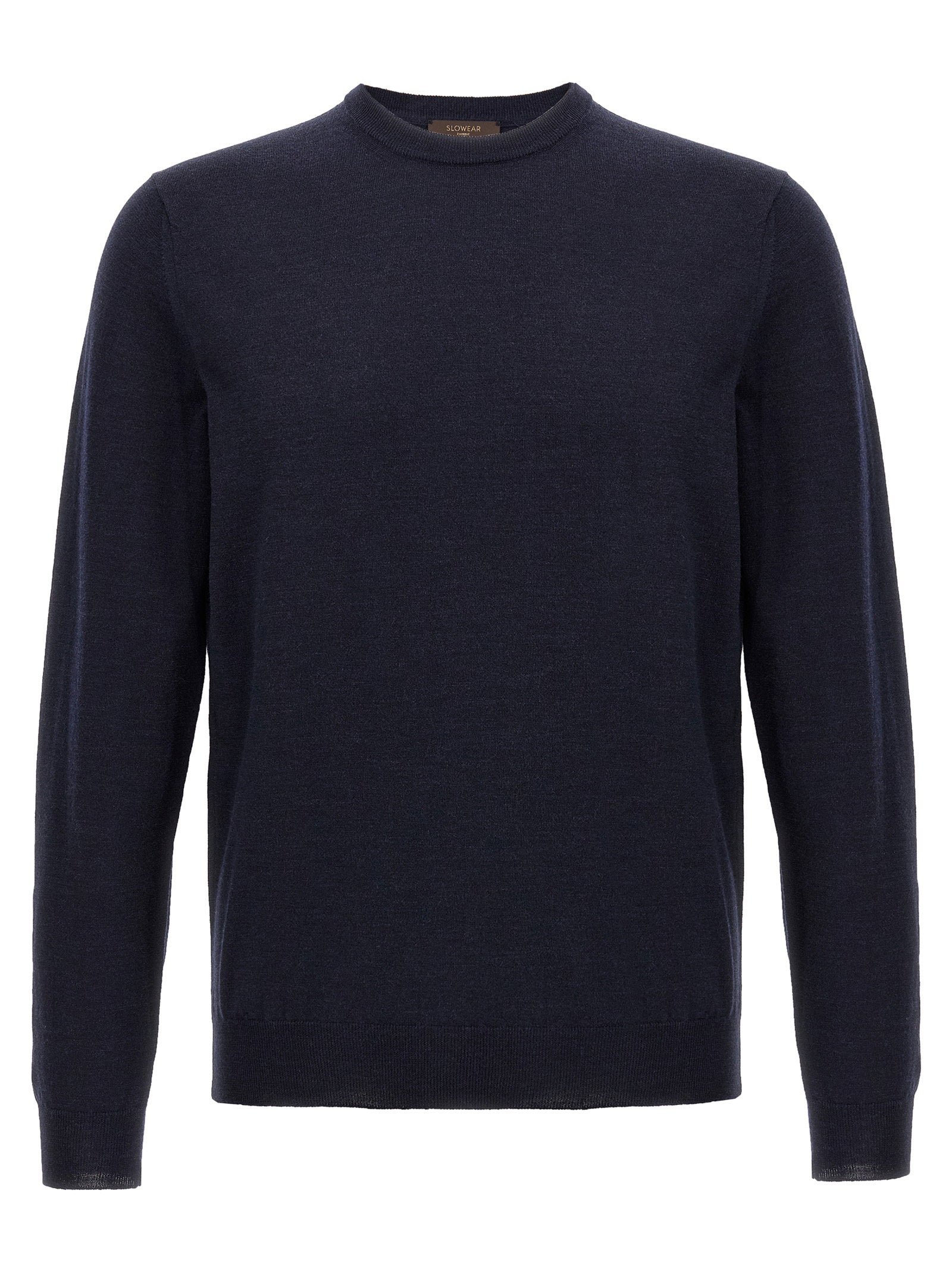 Zanone Flexwool Wool Sweater — Navy