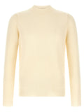 Zanone Ribbed Virgin Wool Sweater — Cream