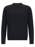 Zanone Ribbed Virgin Wool Sweater — Navy