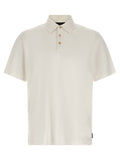Zanone Cotton-Silk Blend Polo Shirt — White