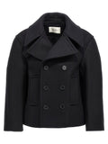 Saint Laurent Caban Coat — Black